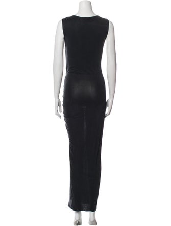 AllSaints V-Neck Long Dress