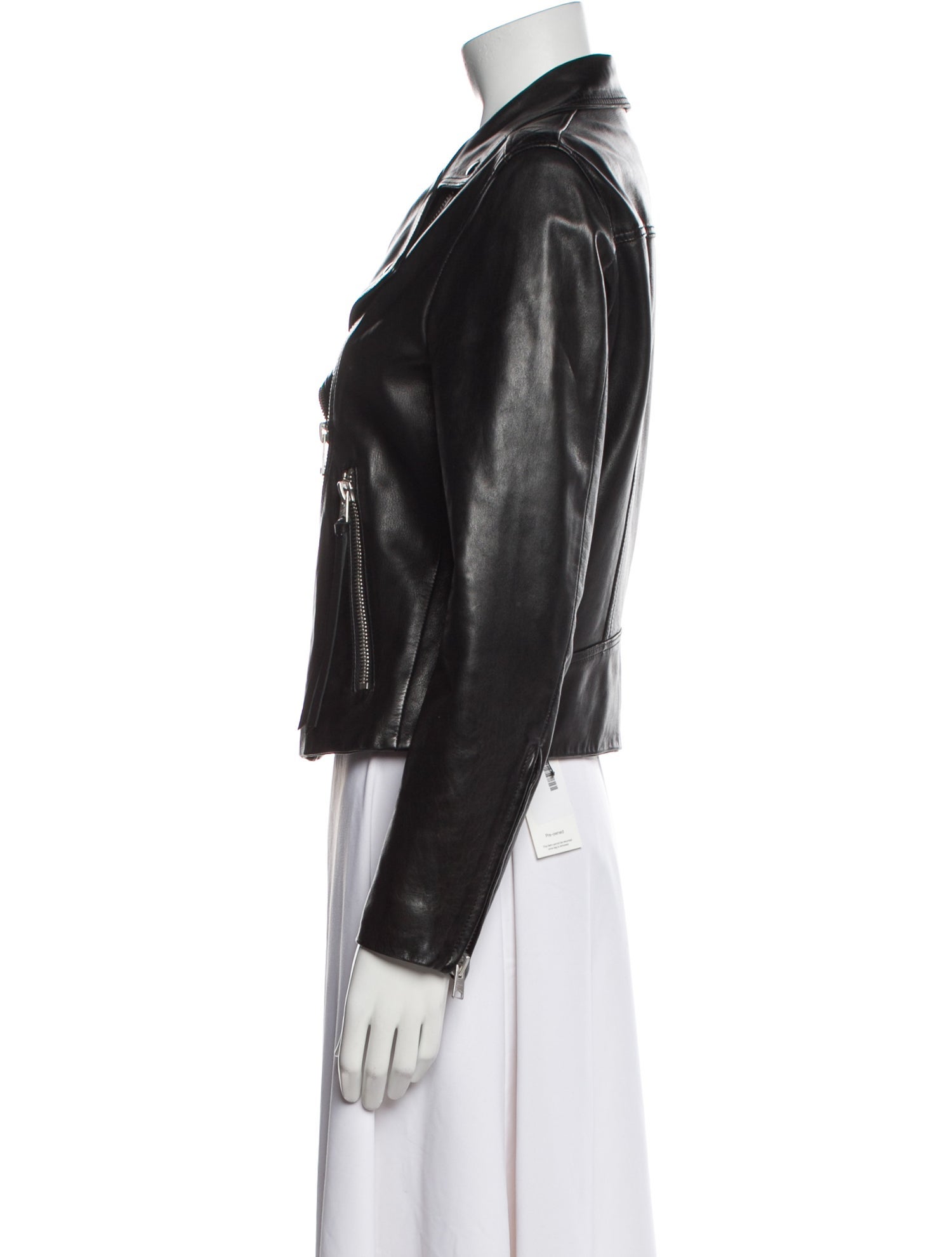 AllSaints Lamb Leather Biker Jacket