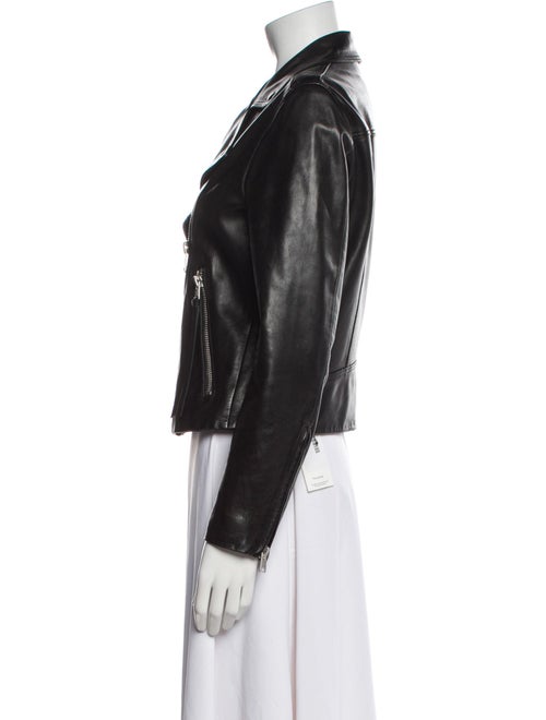 AllSaints Lamb Leather Biker Jacket