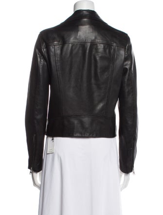 AllSaints Lamb Leather Biker Jacket