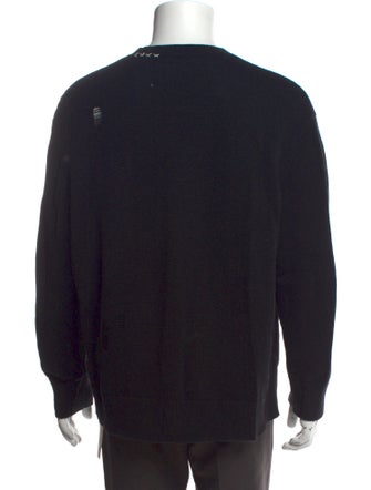 AllSaints Graphic Print Crew Neck Pullover