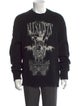 AllSaints Graphic Print Crew Neck Pullover