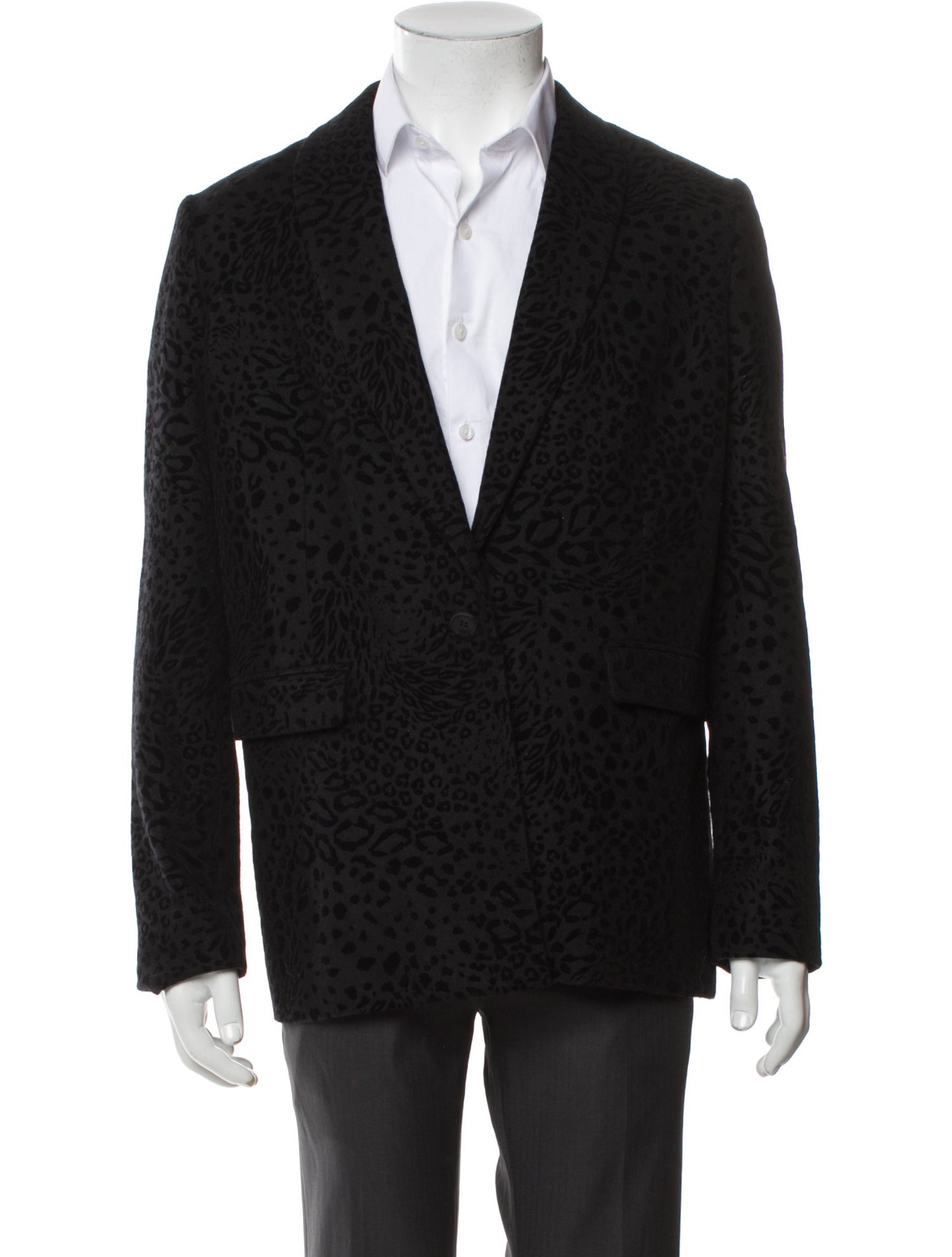 AllSaints Wool Animal Print Peacoat w/ Tags