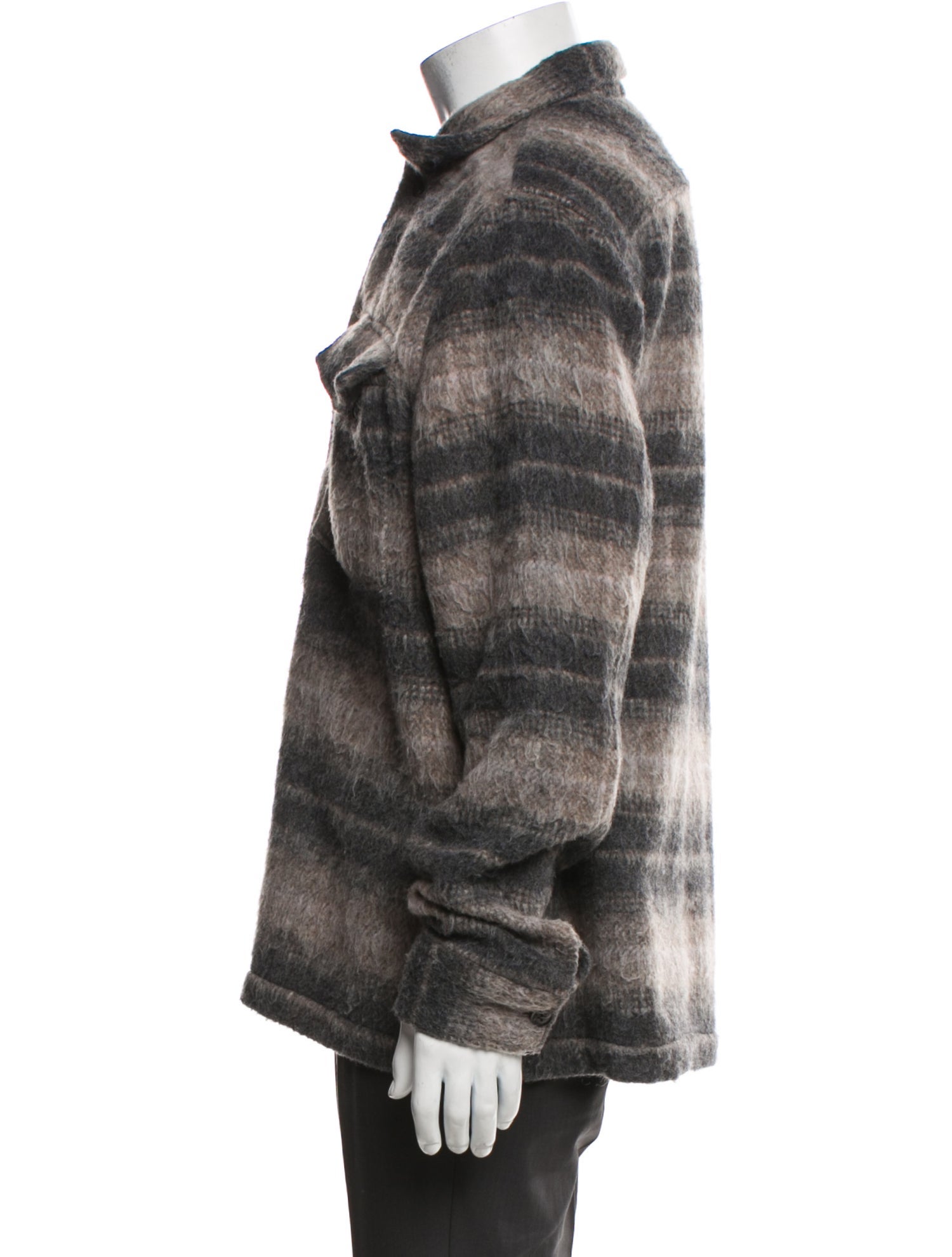 AllSaints Plaid Print Puffer Coat