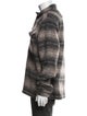 AllSaints Plaid Print Puffer Coat
