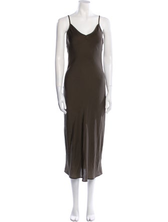 AllSaints V-Neck Long Dress