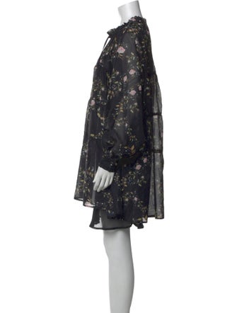 AllSaints Floral Print Mini Dress