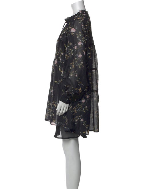 AllSaints Floral Print Mini Dress