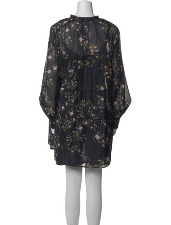 AllSaints Floral Print Mini Dress