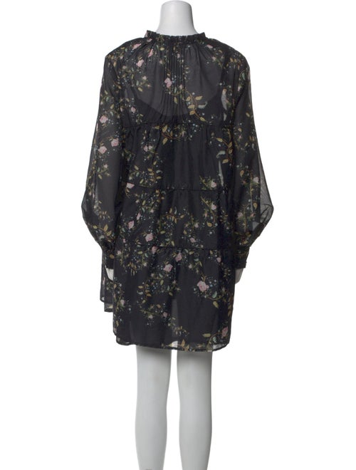 AllSaints Floral Print Mini Dress