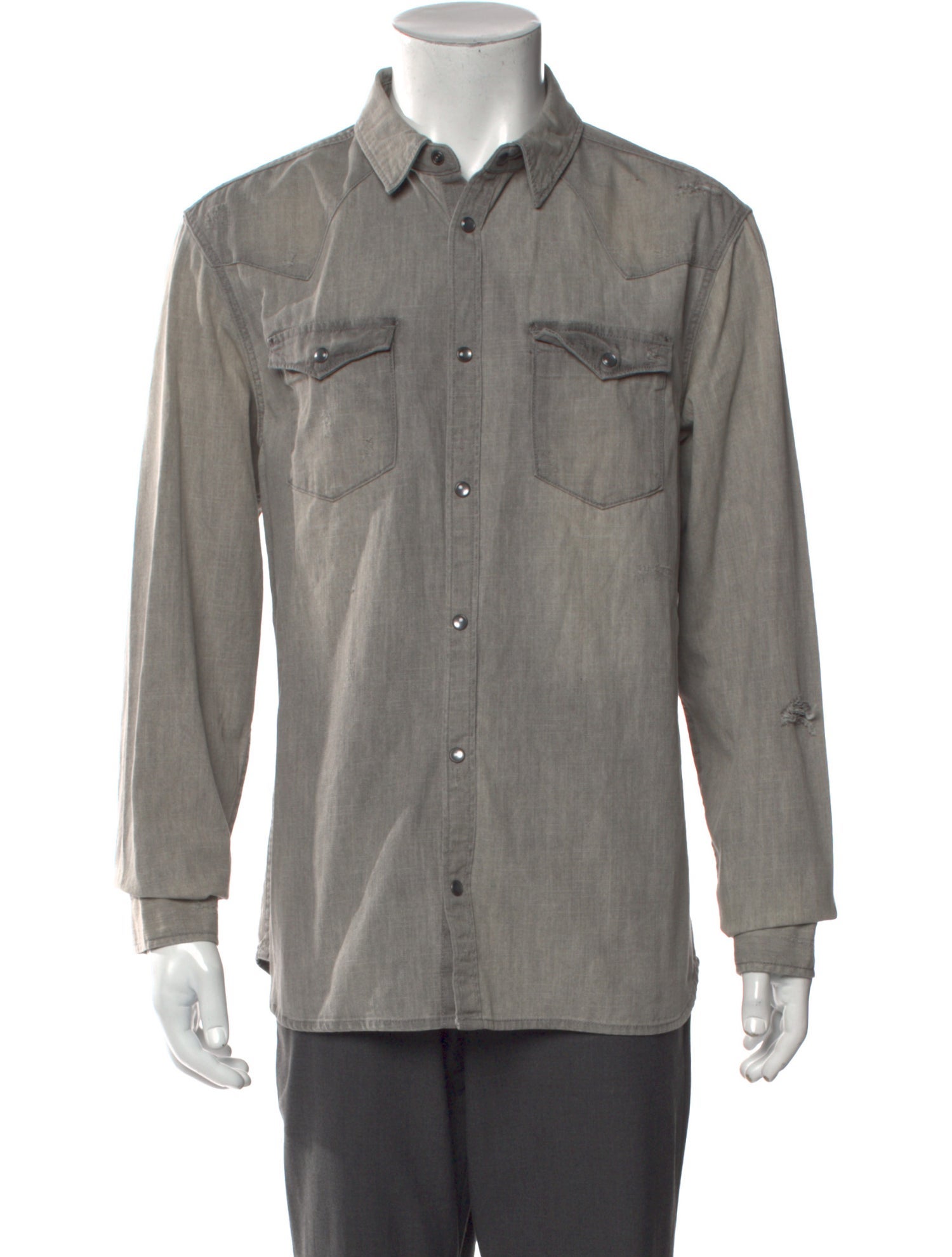 AllSaints Long Sleeve Denim Shirt