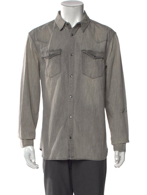 AllSaints Long Sleeve Denim Shirt