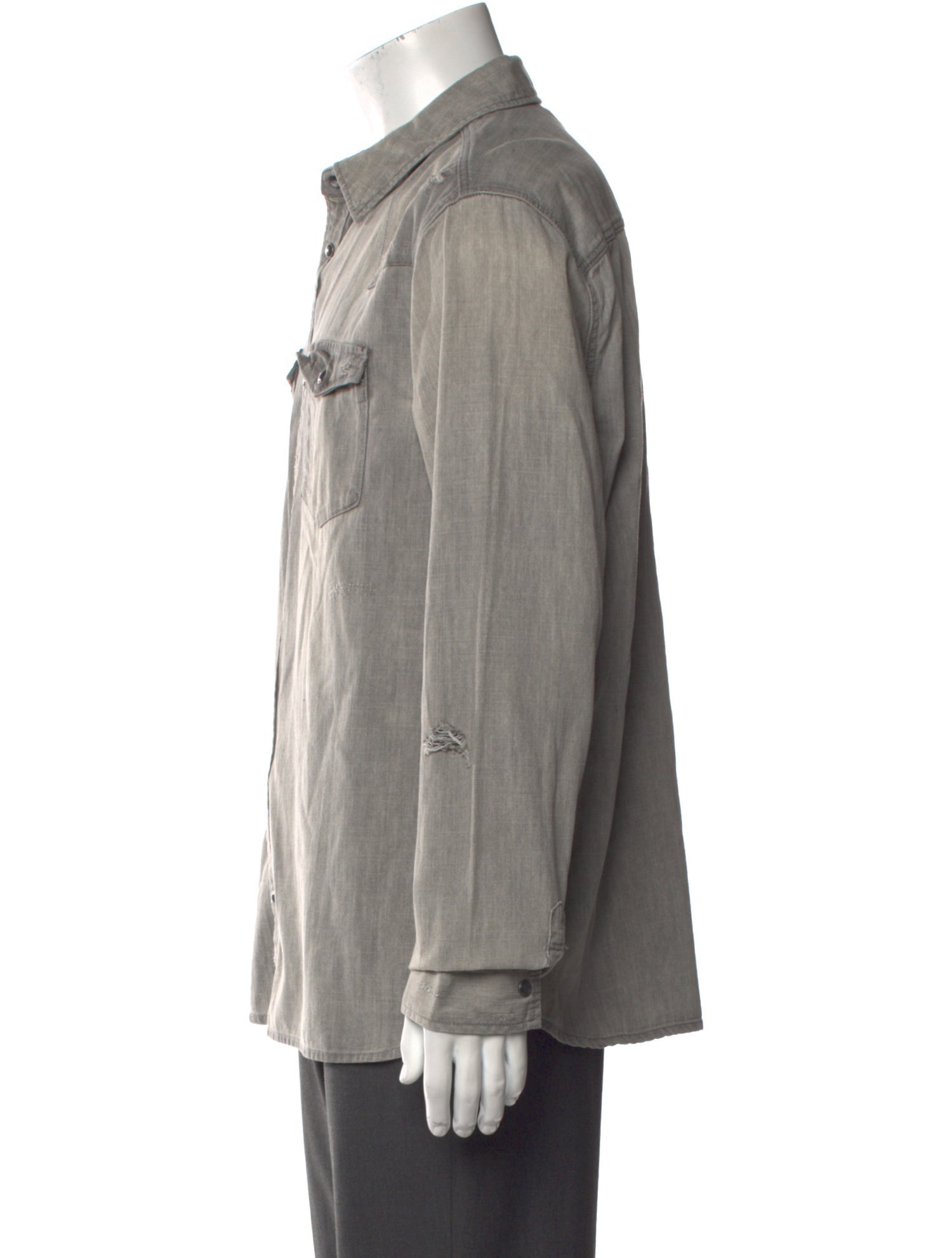 AllSaints Long Sleeve Denim Shirt