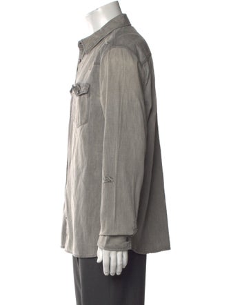 AllSaints Long Sleeve Denim Shirt