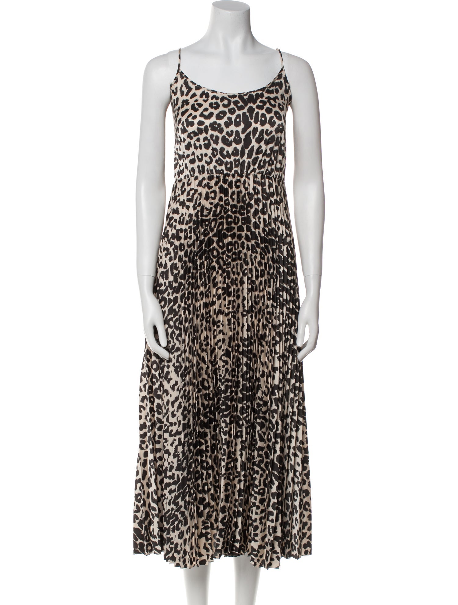 AllSaints Animal Print Long Dress