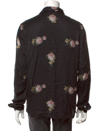 AllSaints Floral Print Long Sleeve Shirt
