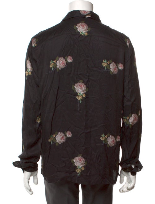 AllSaints Floral Print Long Sleeve Shirt