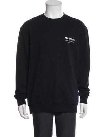AllSaints Graphic Print Crew Neck Sweatshirt