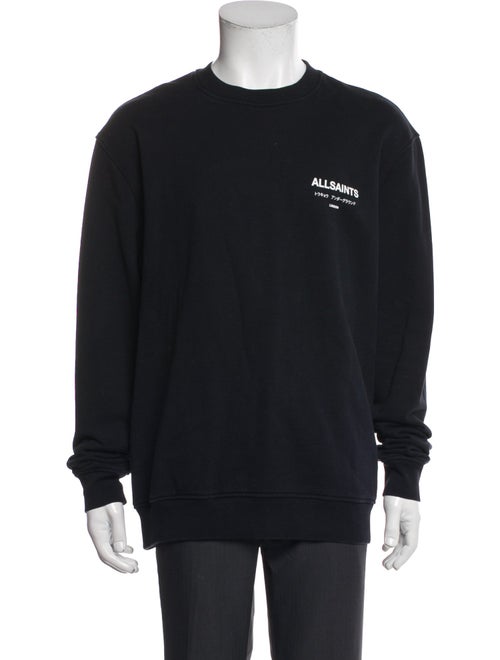 AllSaints Graphic Print Crew Neck Sweatshirt