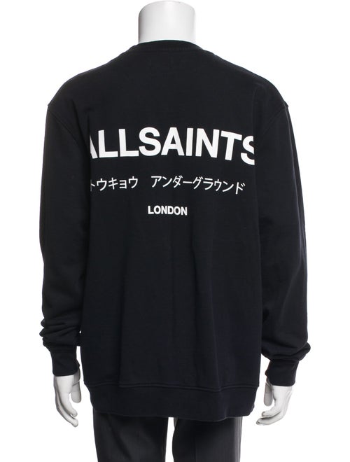 AllSaints Graphic Print Crew Neck Sweatshirt