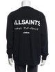 AllSaints Graphic Print Crew Neck Sweatshirt