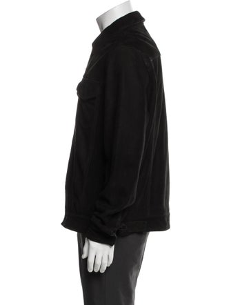 AllSaints Leather Trucker Jacket