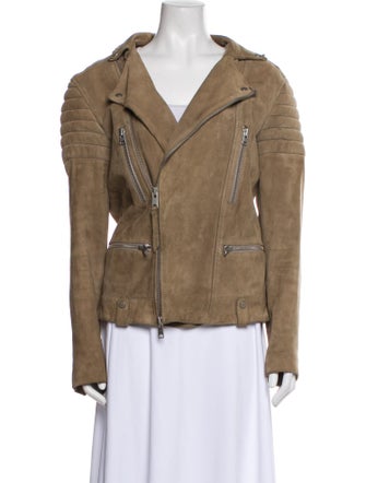 AllSaints Suede Biker Jacket