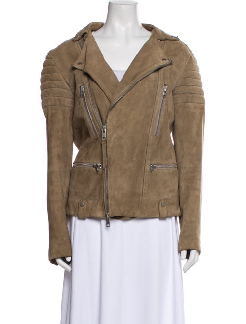 AllSaints Suede Biker Jacket
