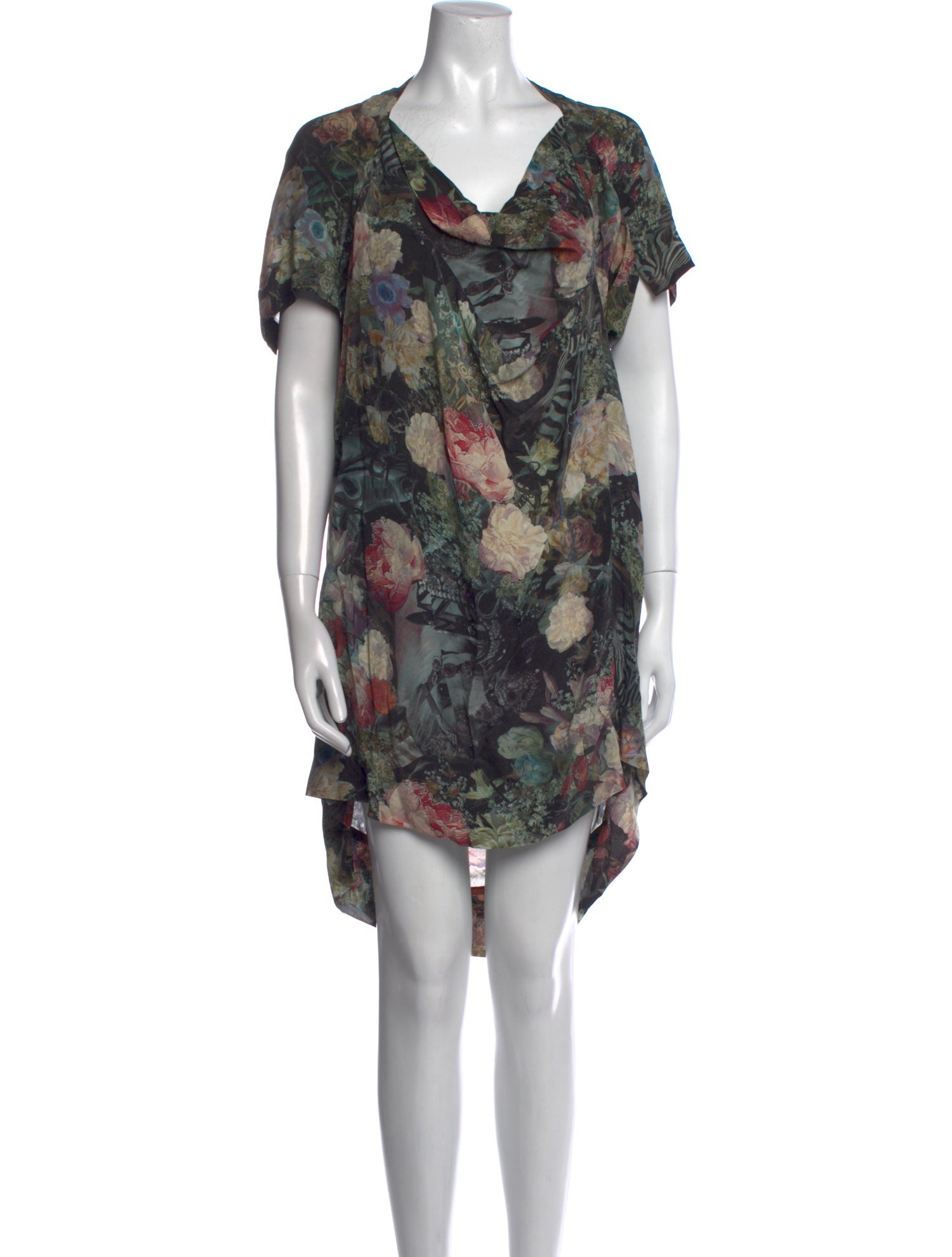 AllSaints Silk Knee-Length Dress