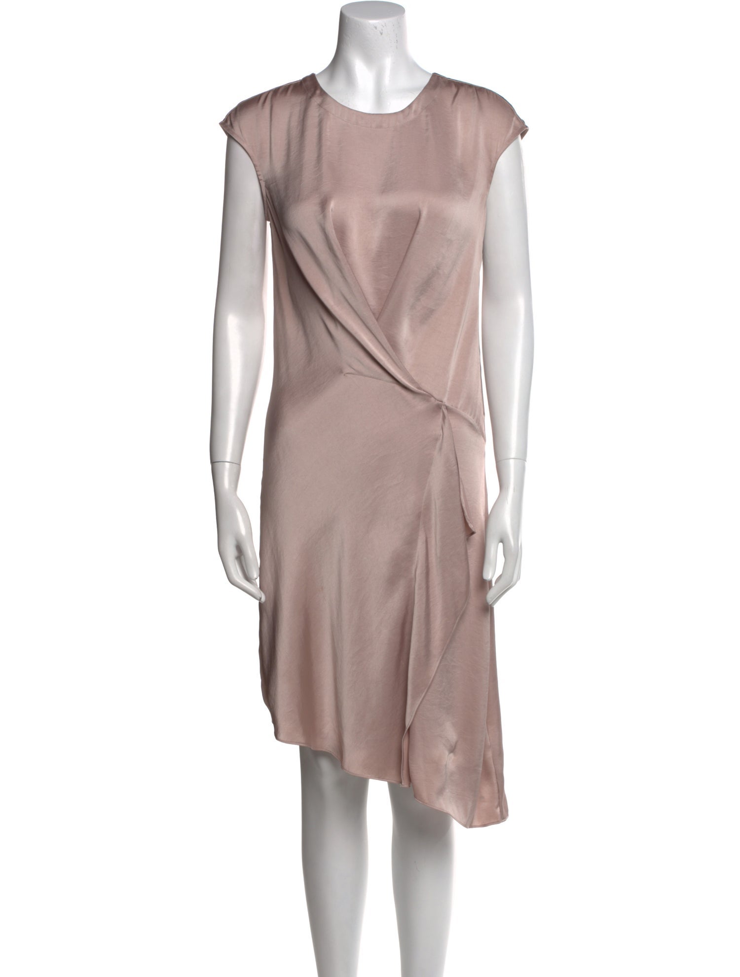 AllSaints Scoop Neck Midi Length Dress