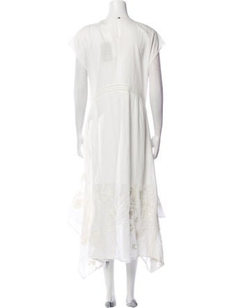 AllSaints Bateau Neckline Midi Length Dress