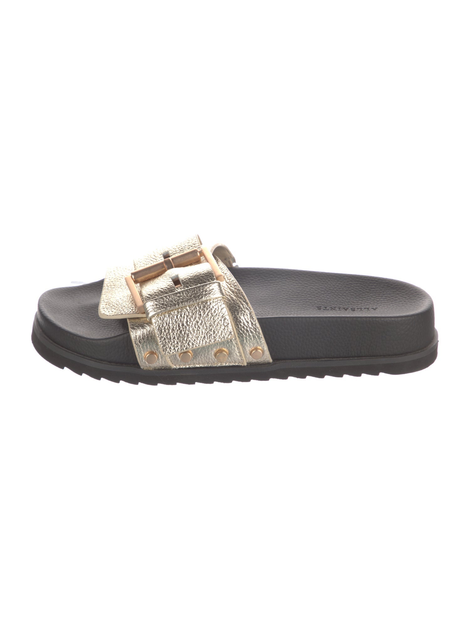 AllSaints Leather Slides
