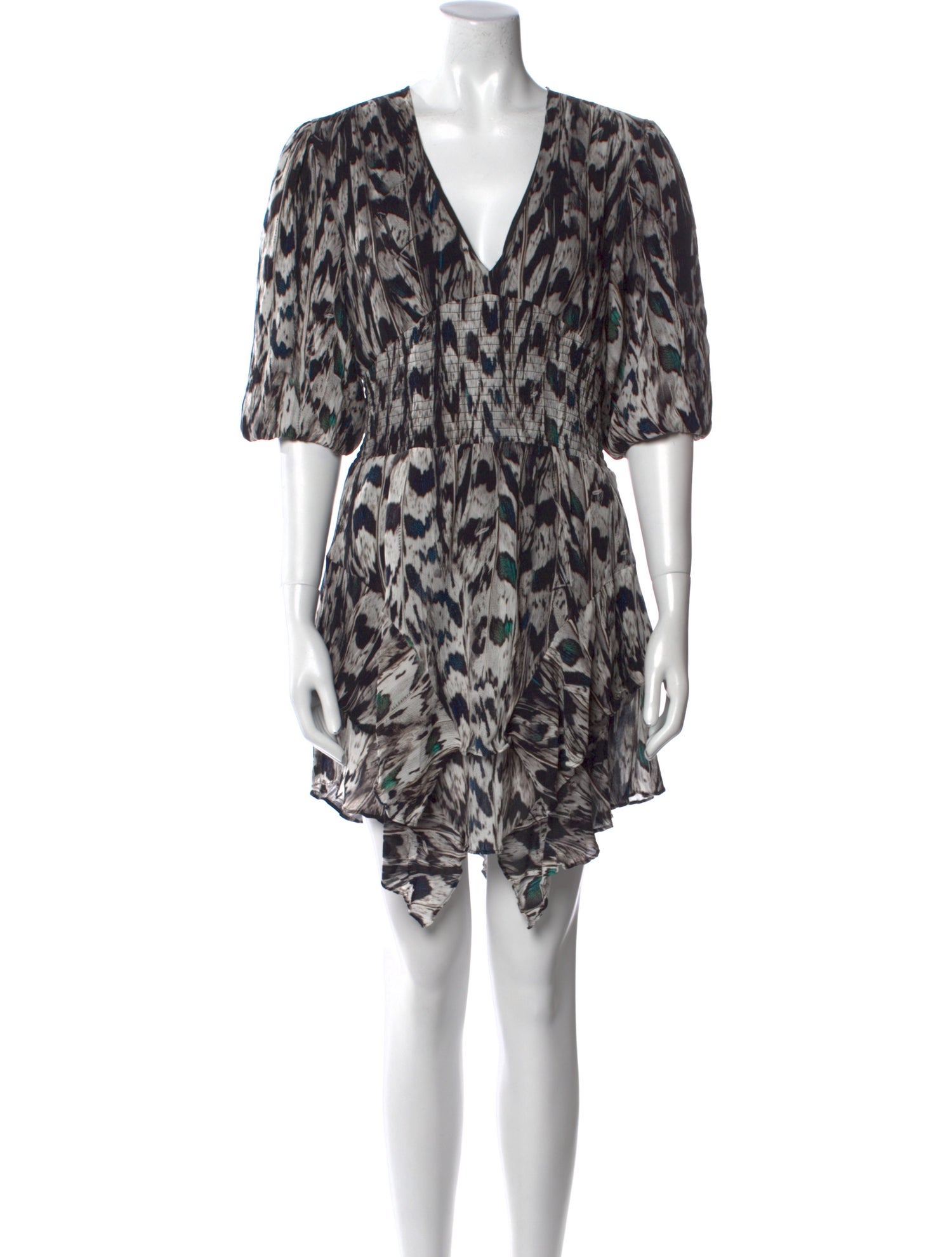 AllSaints Printed Knee-Length Dress