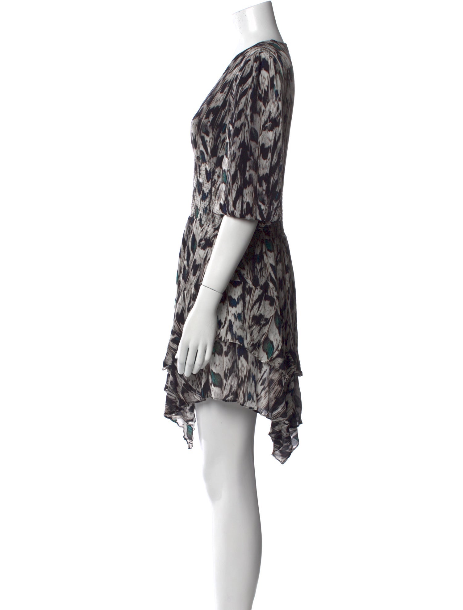 AllSaints Printed Knee-Length Dress