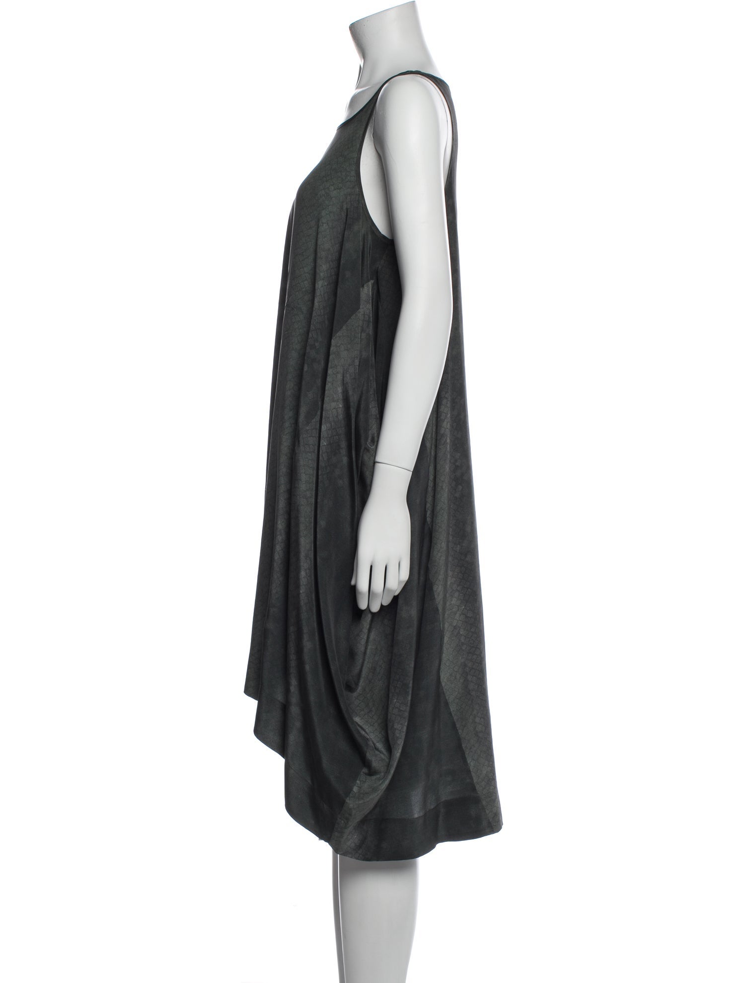 AllSaints Silk Midi Length Dress
