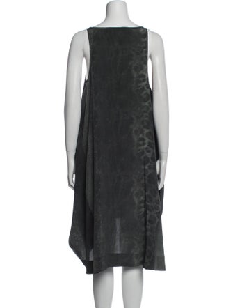 AllSaints Silk Midi Length Dress