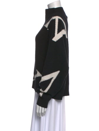 AllSaints Printed Mock Neck Sweater