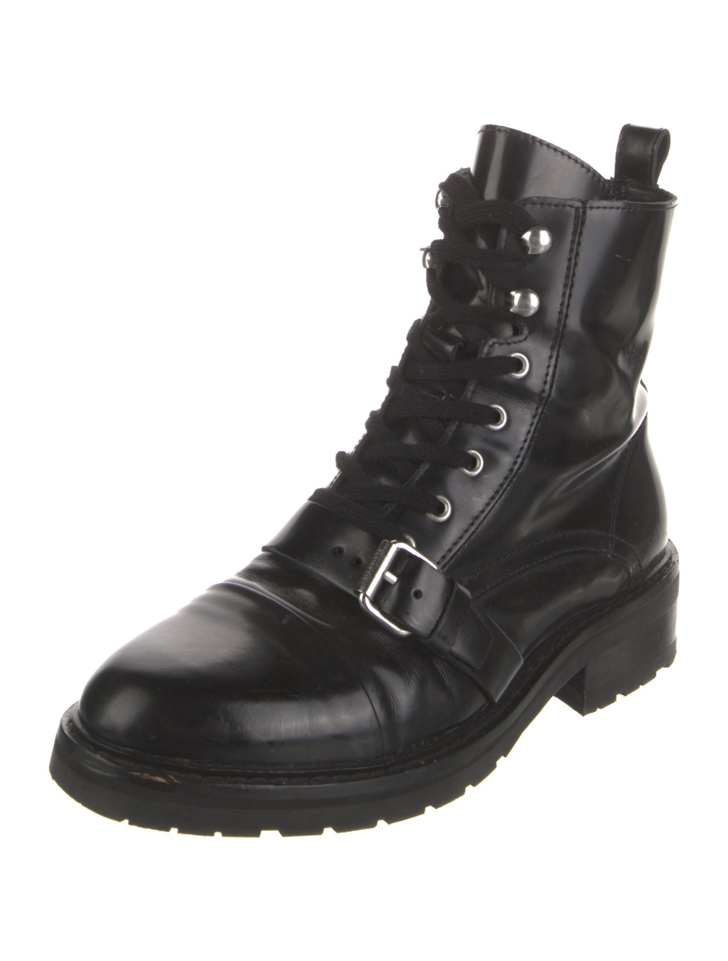 AllSaints Leather Combat Boots