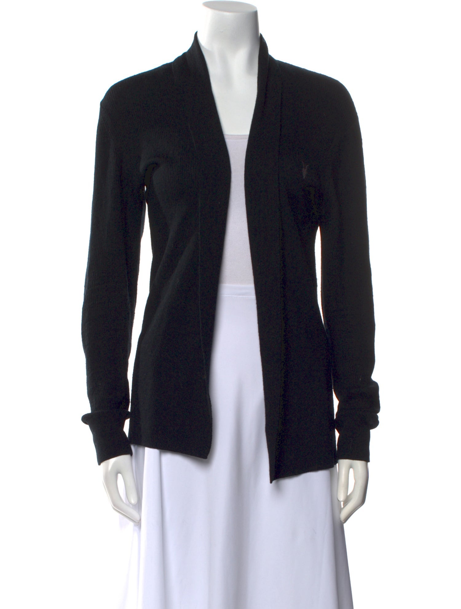 AllSaints Merino Wool Open Front Sweater