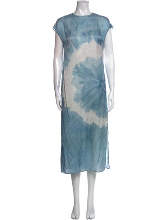AllSaints Tie-Dye Print Long Dress