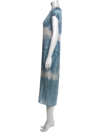 AllSaints Tie-Dye Print Long Dress