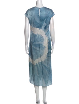 AllSaints Tie-Dye Print Long Dress