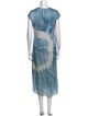 AllSaints Tie-Dye Print Long Dress