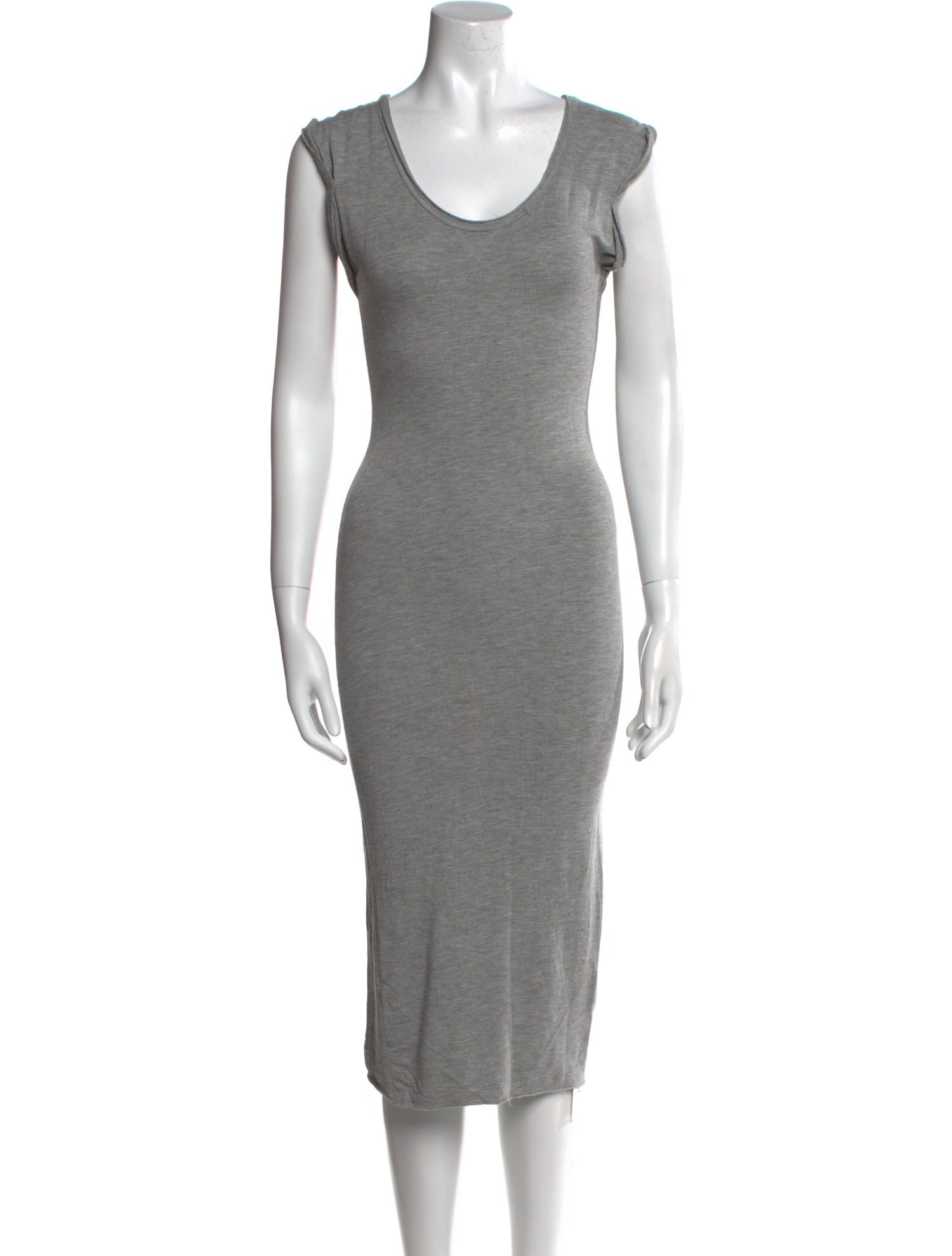 AllSaints Scoop Neck Midi Length Dress