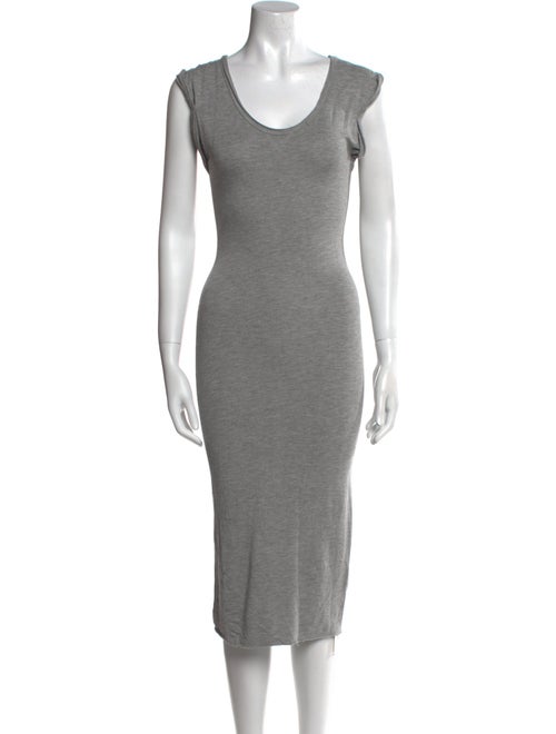 AllSaints Scoop Neck Midi Length Dress