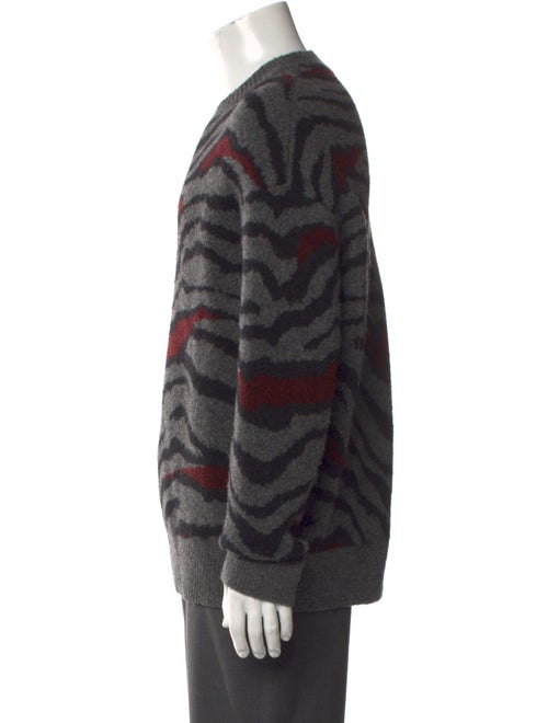 AllSaints Animal Print Crew Neck Pullover