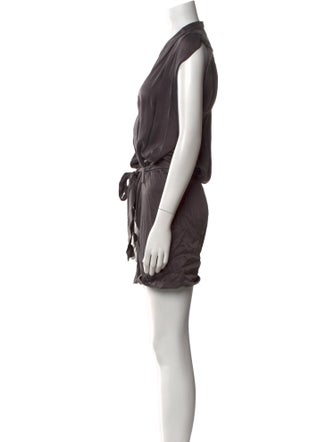 AllSaints Silk V-Neck Romper