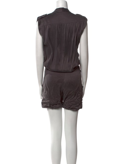 AllSaints Silk V-Neck Romper