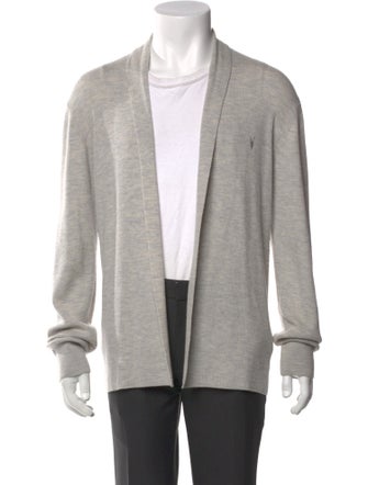 AllSaints Merino Wool Open Front Cardigan