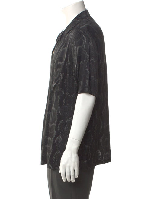 AllSaints Animal Print Short Sleeve Shirt